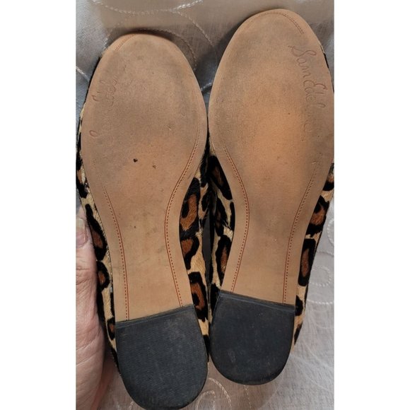 Sam Edelman Alvin Loafer Leopard Print Calf Hair Size 6.5M Holiday - Picture 5 of 6